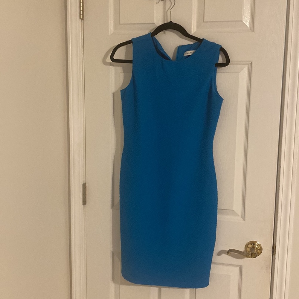 Calvin Klein blue dress, worn twice